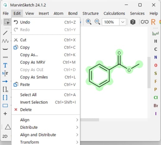 MarvinSketchを使って化学構造式をSMILES表記に変換する方法
