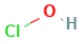 次亜塩素酸の化学式