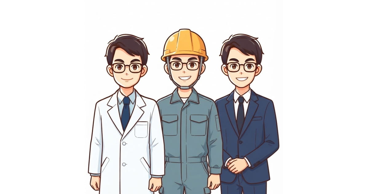 化学メーカーの職種一覧