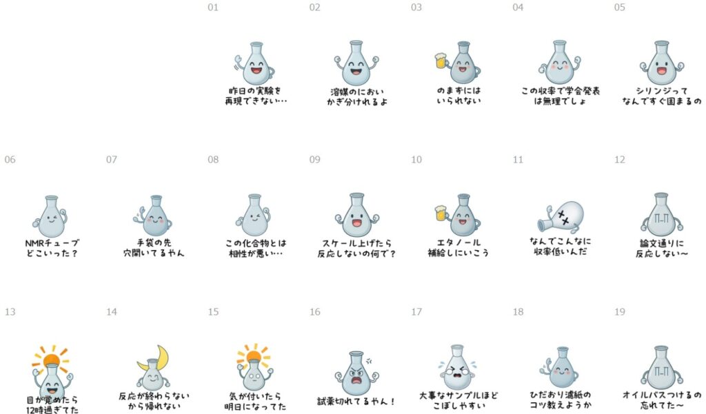 フラスコ君(合成実験研究室の会話)-1