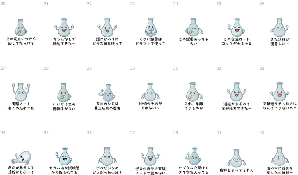 フラスコ君(合成実験研究室の会話)-2